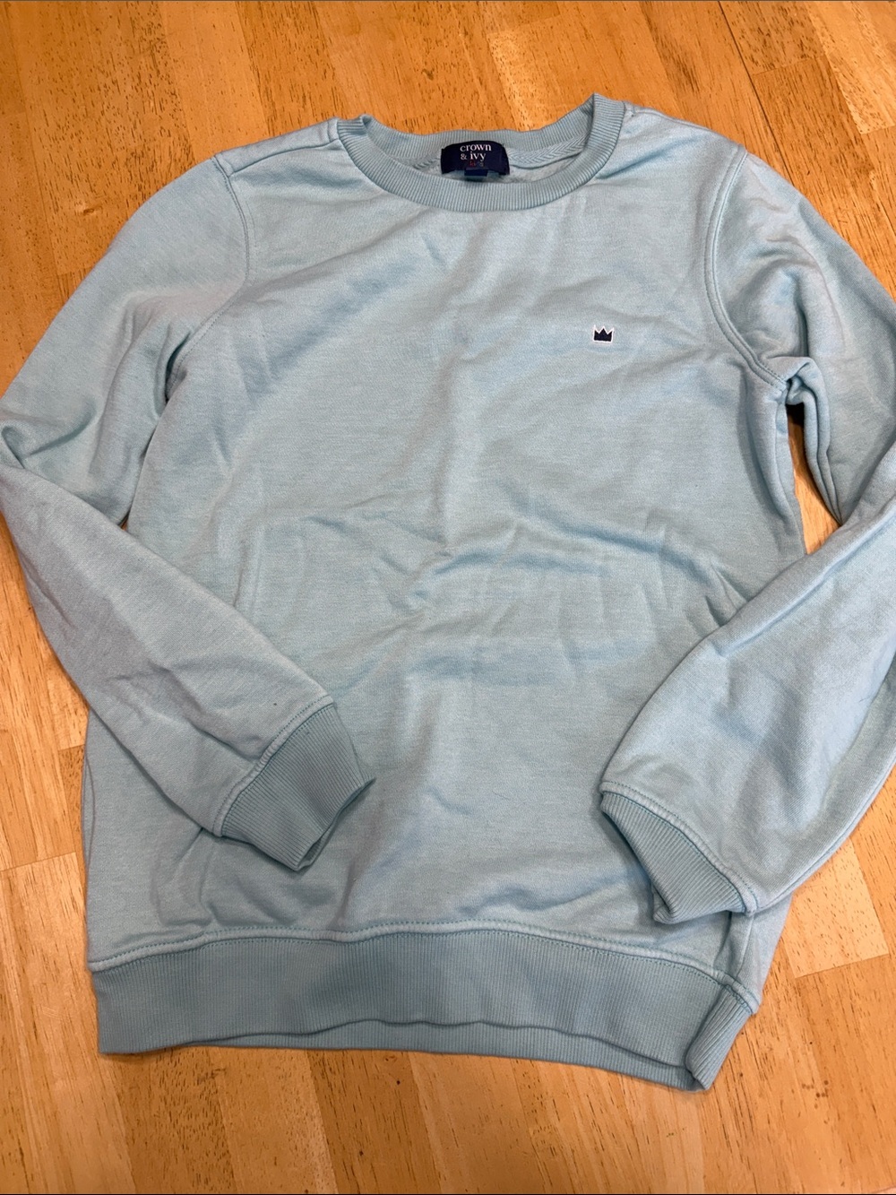 crown & ivy boys Pale Blue Crewneck Sweater